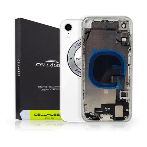 iphone xr back housing assembly metal frame|iPhone XR White Rear Back Housing Midframe .